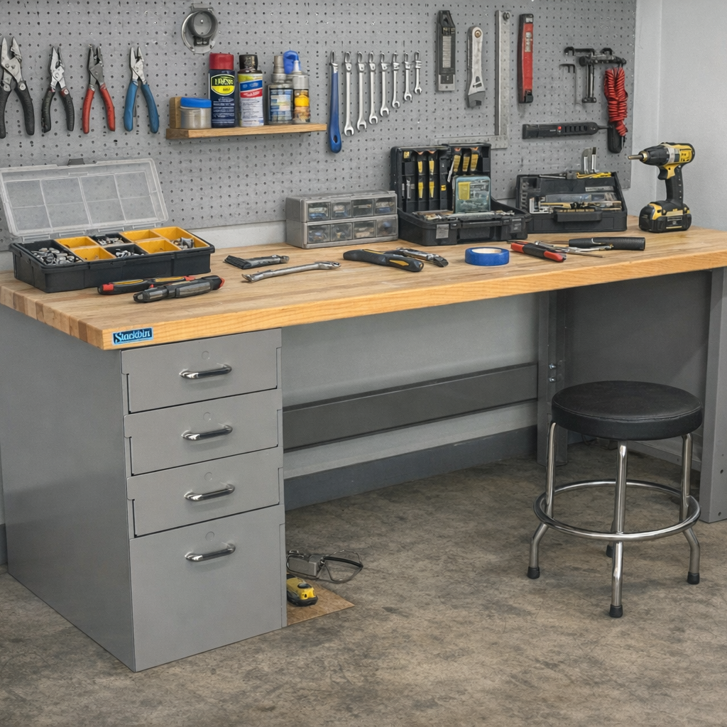 Cabinet & Drawer Pedestal Workbenches