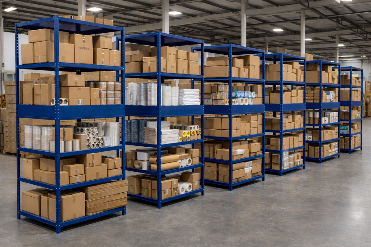 Green Background Carton Rack Corrugate & Carton Racks – Stackbin