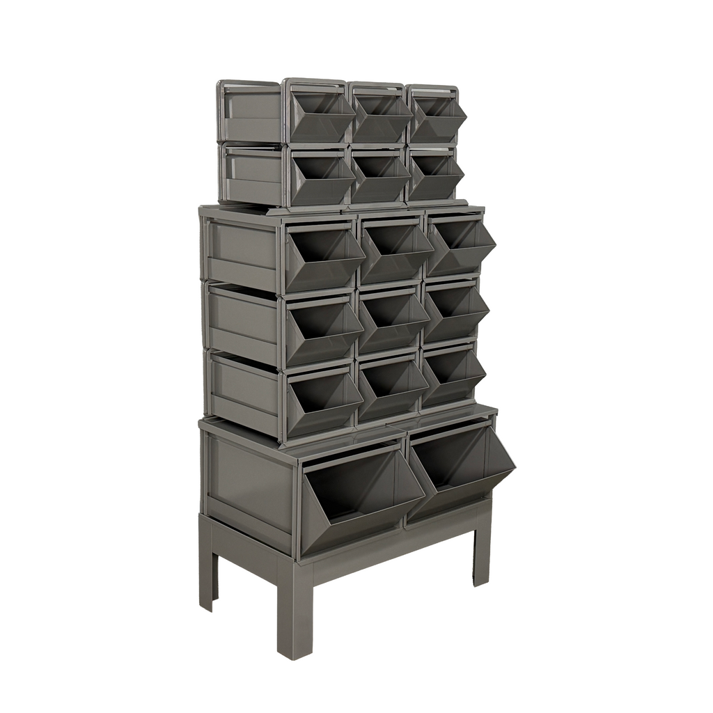 Stackbin 24 Inch Bench Pre-Configured Stackbin Units