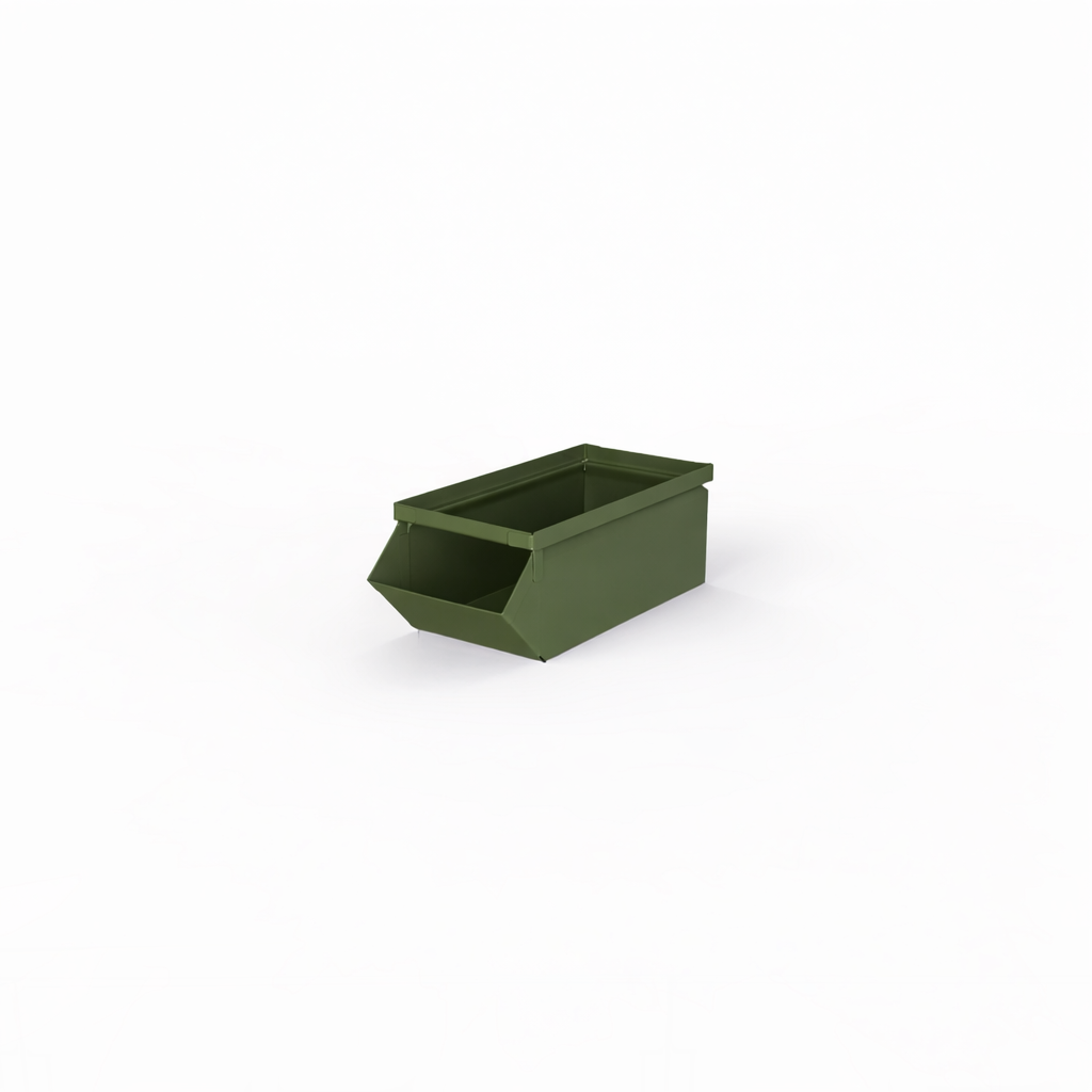 Stackbin Hopper With Lock 1 Stackbin® Heavy Duty Steel Hopper Bin - 5.5