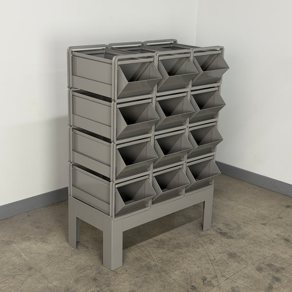 #3 Steel Stackbin Combination Storage Unit With Steel Bins