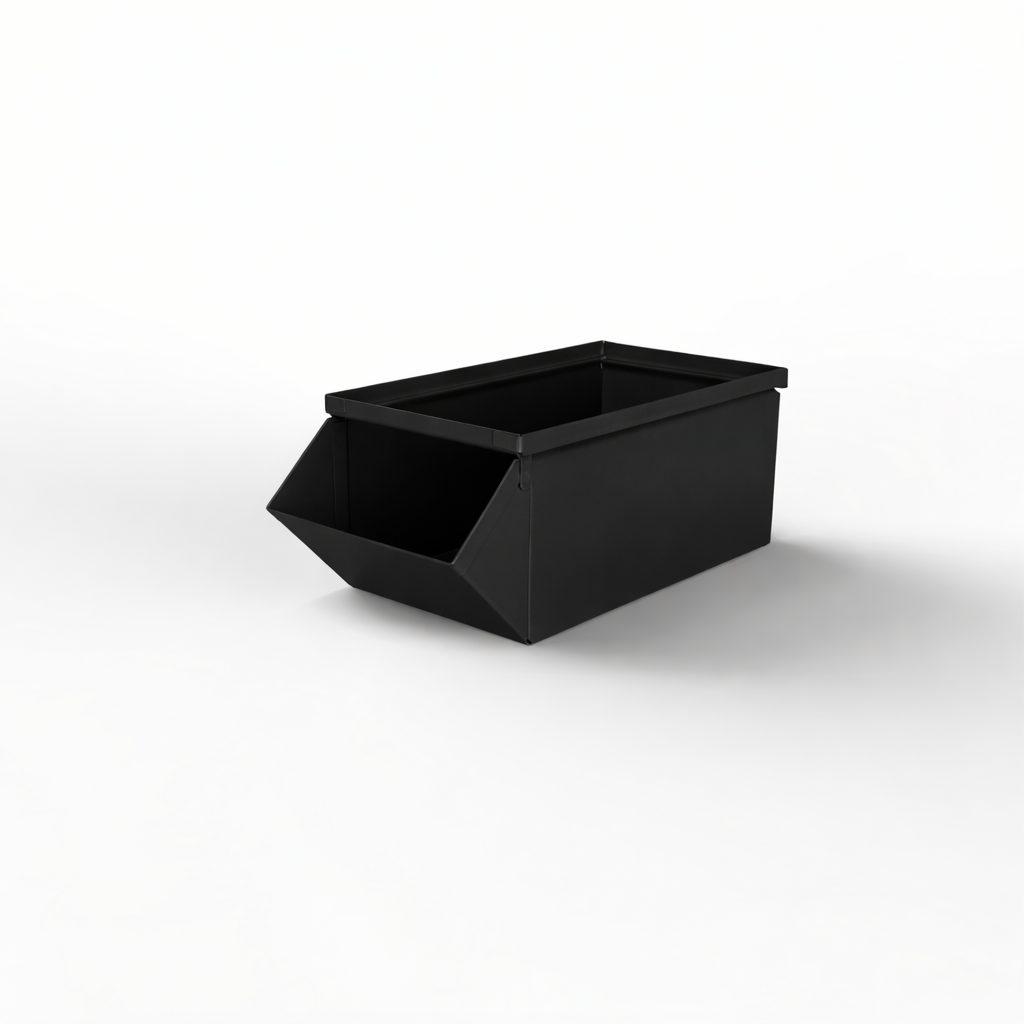 Stackbin Hopper With Lock 3 Stackbin® Heavy Duty Steel Hopper Bin - 9