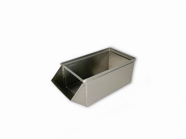Heavy Duty Stainless Steel Parts Bin #3 - 9" x 18.75" x 7.5"