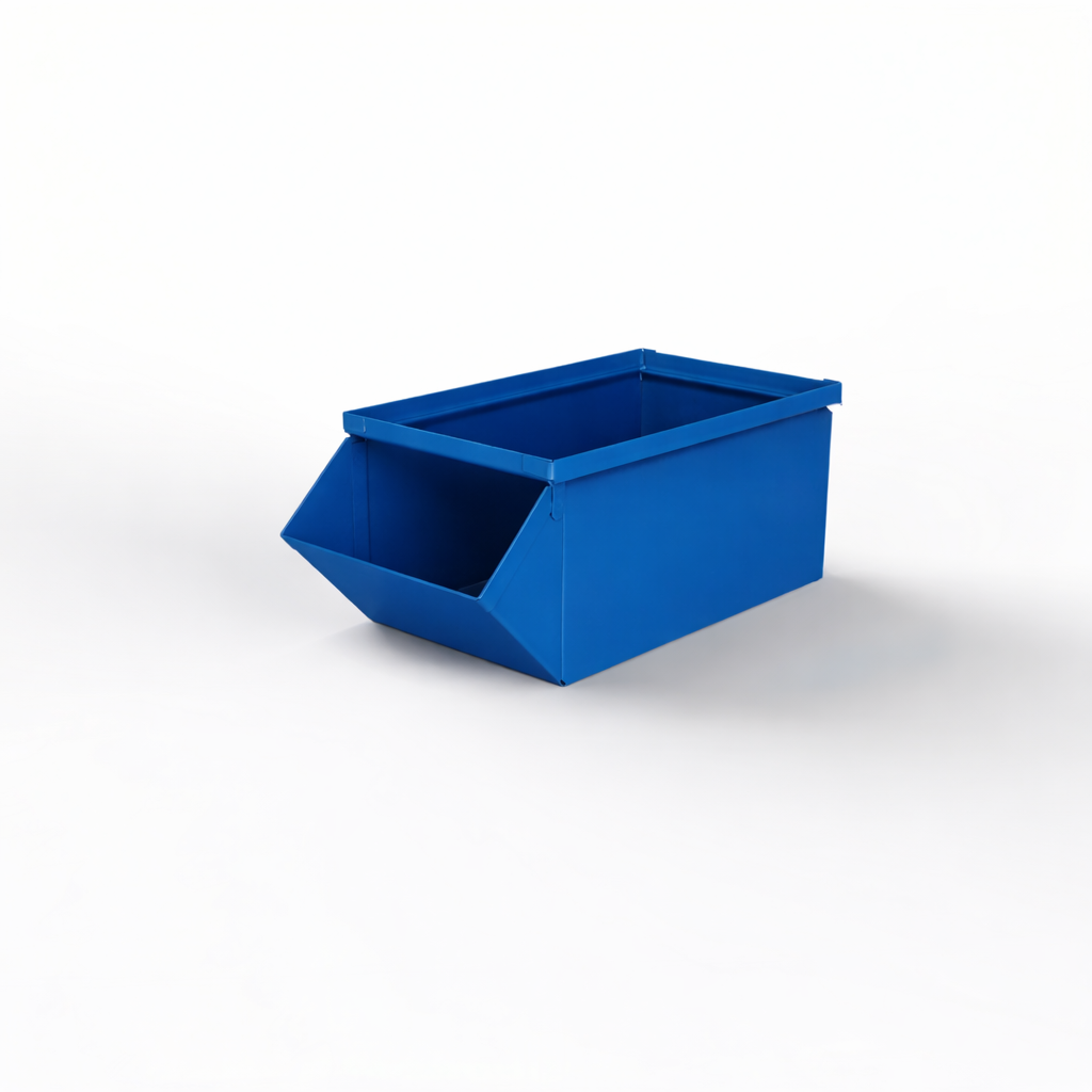 Stackbin Hopper With Lock 3 Stackbin® Heavy Duty Steel Hopper Bin - 9