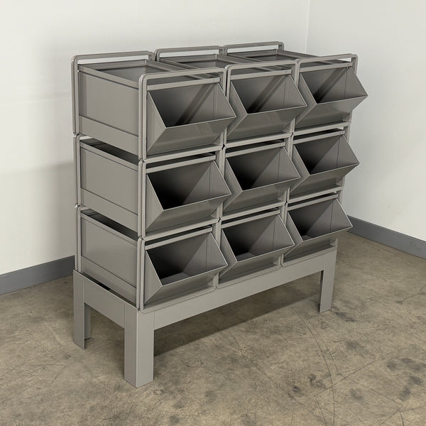 #4 Steel Stackbin Combination Storage Unit With Steel Bins
