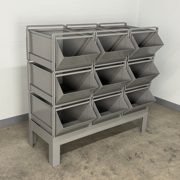 #5 Steel Stackbin Combination Storage Unit With Steel Bins