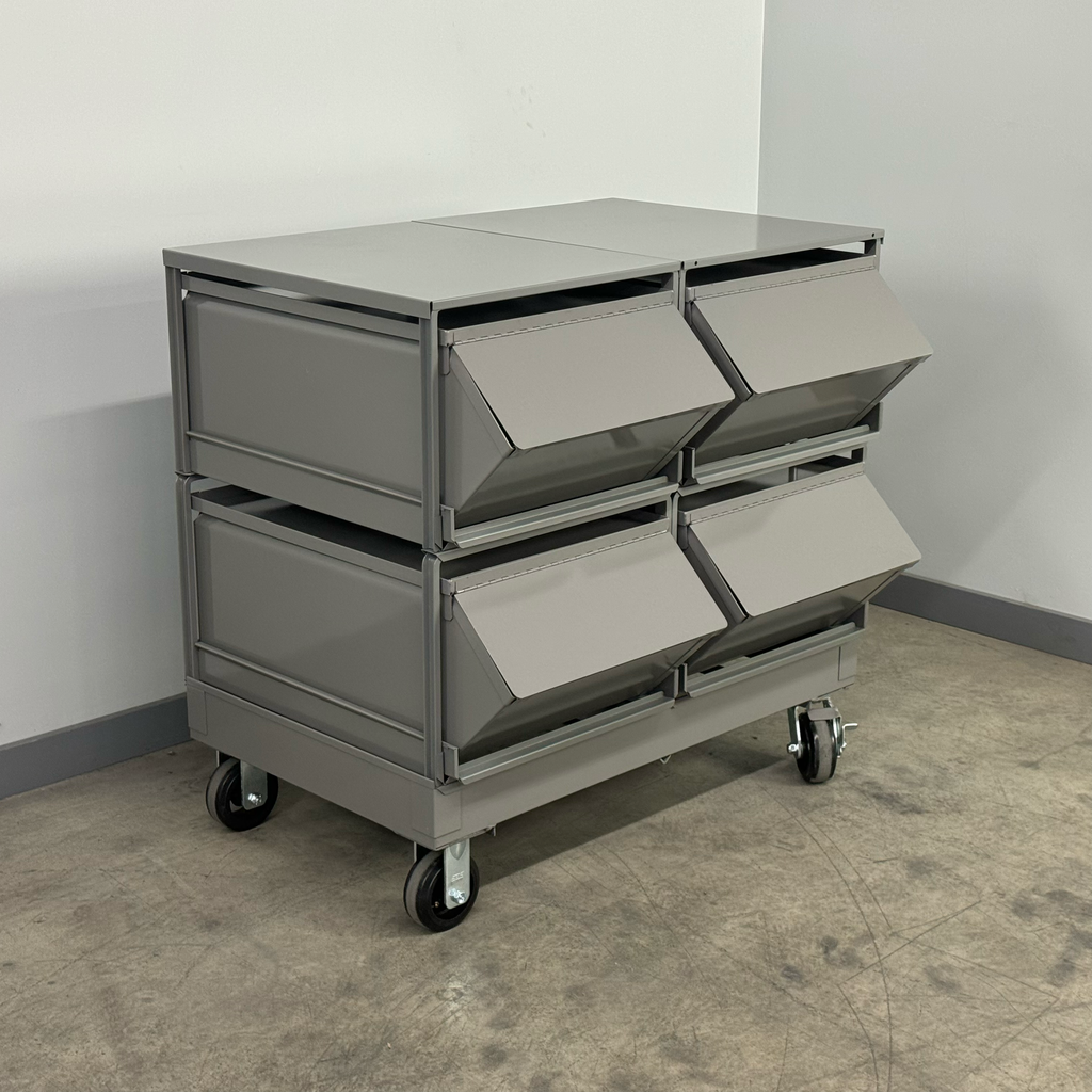 Stackbin 24 Inch Bench Pre-Configured Stackbin Units