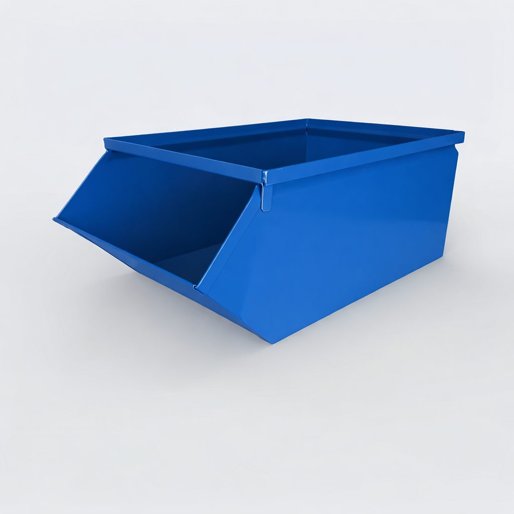 Stackbin Hopper With Lock 6 Stackbin® Heavy Duty Steel Hopper Bin - 18