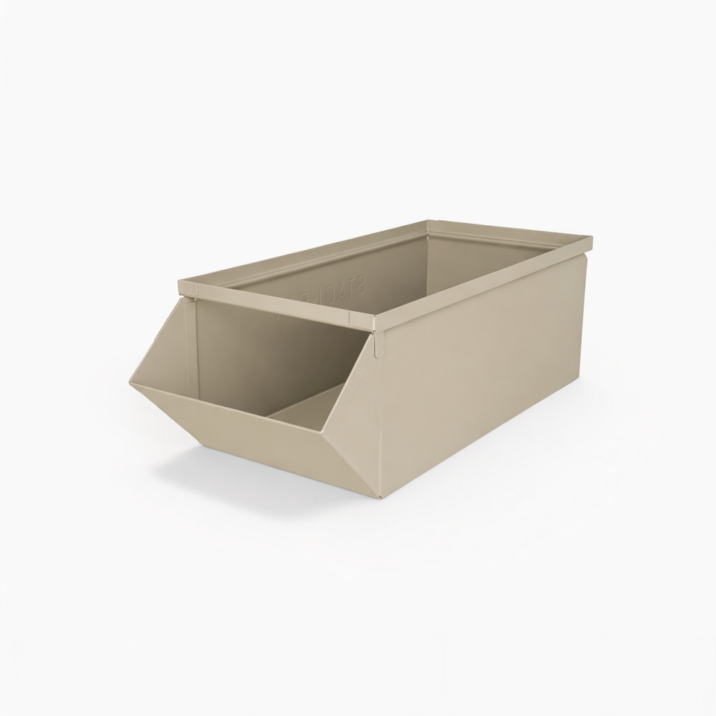 Stackbin Hopper With Lock 8 Stackbin® Heavy Duty Steel Hopper Bin - 10