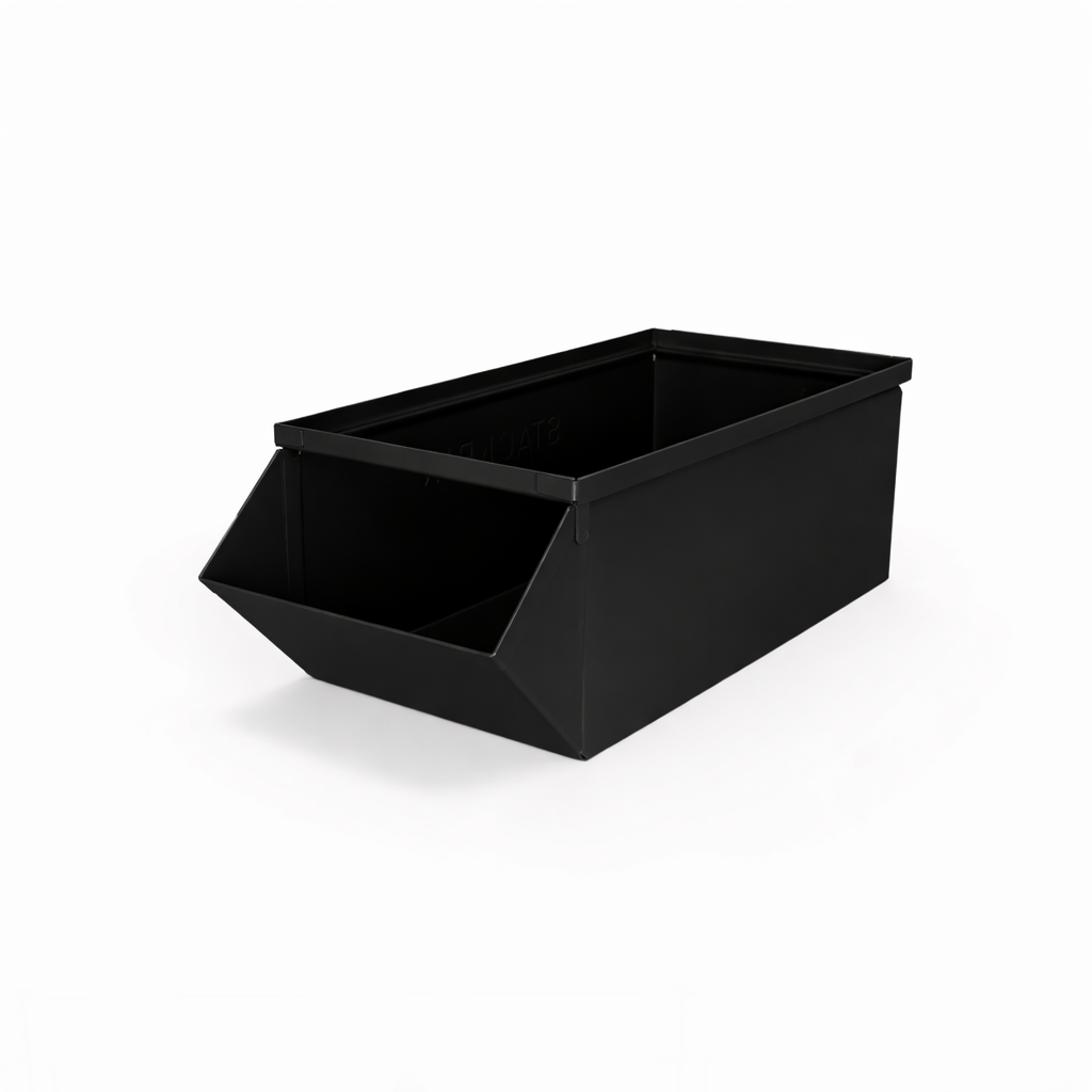 Stackbin Hopper With Lock 8 Stackbin® Heavy Duty Steel Hopper Bin - 10