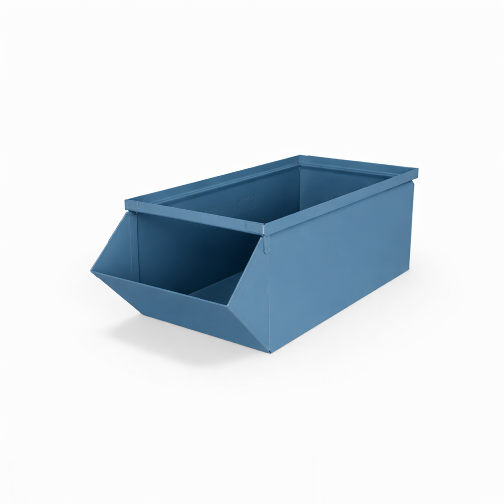 Stackbin Hopper With Lock 8 Stackbin® Heavy Duty Steel Hopper Bin - 10