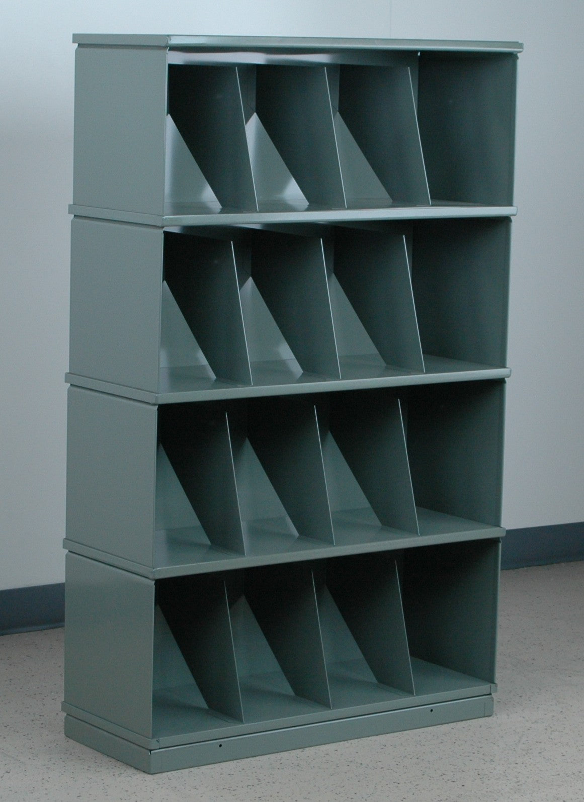 Heavy Duty Stackable Metal Storage Bins - Modular File Storage System ...