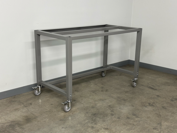 Mobile Box Tube Frame — Adjustable, Mobile Steel Workbench Base