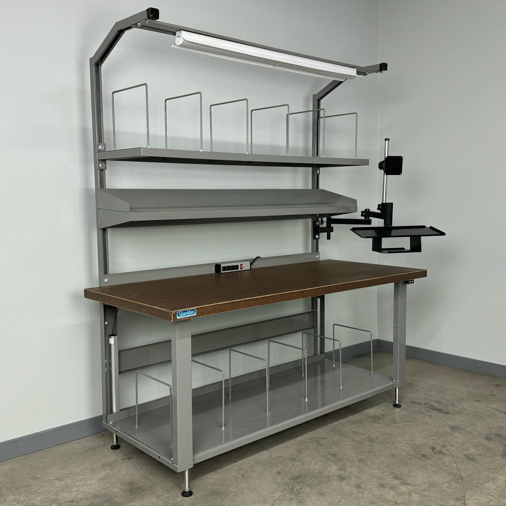 Packing Workbench № 3 Electric — Industrial Heavy-Duty Adjustable Heig ...