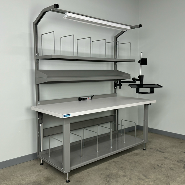 Packing Workbench № 3 Electric — Industrial Heavy-Duty Adjustable Height Workbench for Packing & Fulfillment