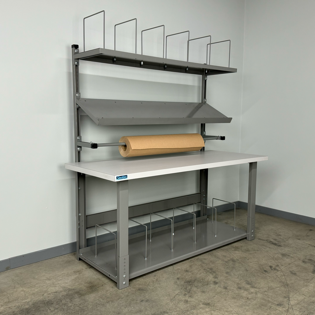 Packing Workbench № 4 — Industrial Heavy-Duty Adjustable Height Workbe ...