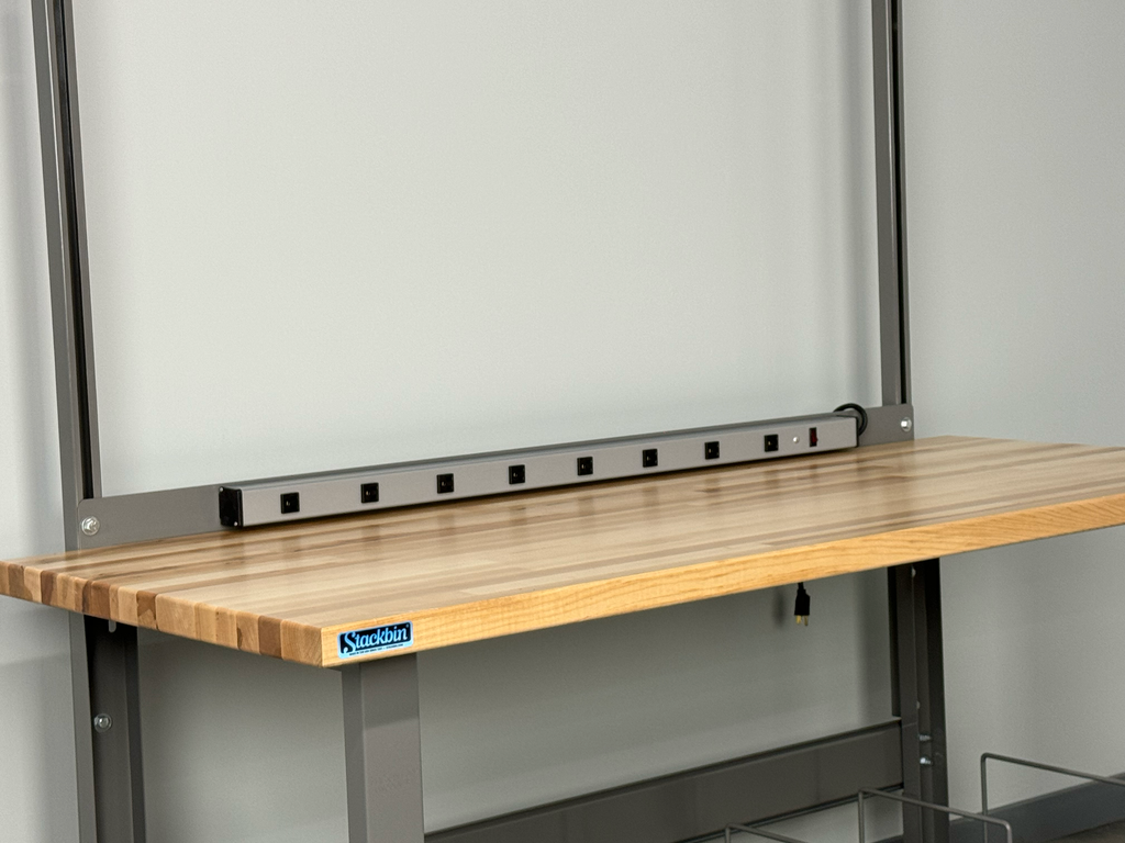 Workbench Cable Rack Overhead Workbench Accessories – Stackbin