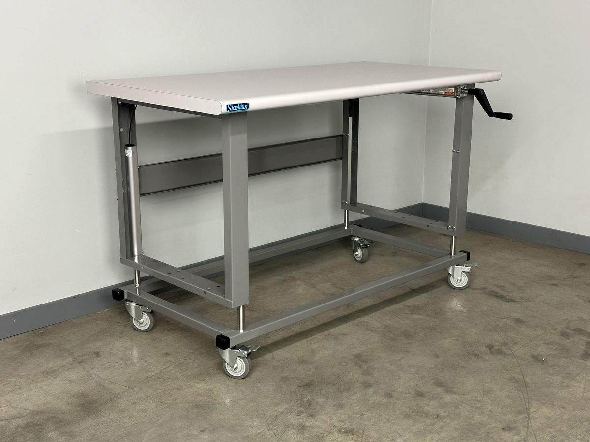 2500 Series Mobile Height Adjustable Work Table - Premium Hydraulic Wo ...