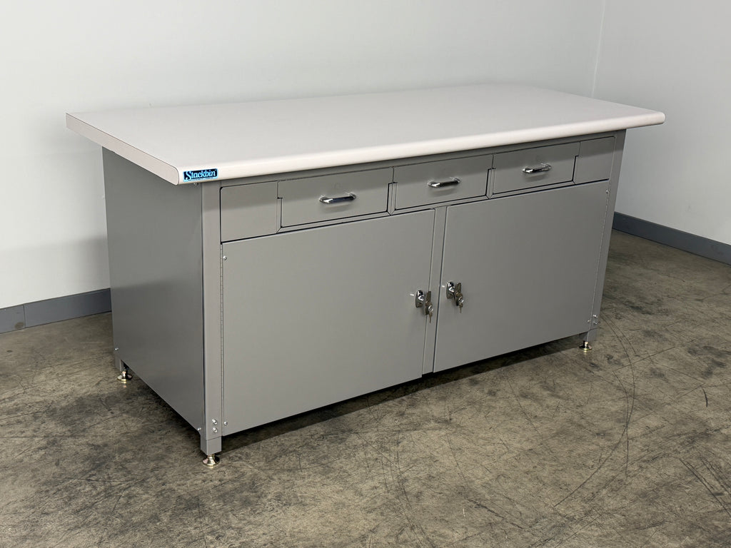 Industrial Cabinet Workbench – Heavy Duty Workstation for Professional ...