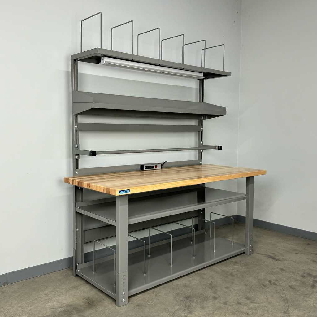 Packing Workbench № 1 — Industrial Heavy-Duty Adjustable Height Workbe ...
