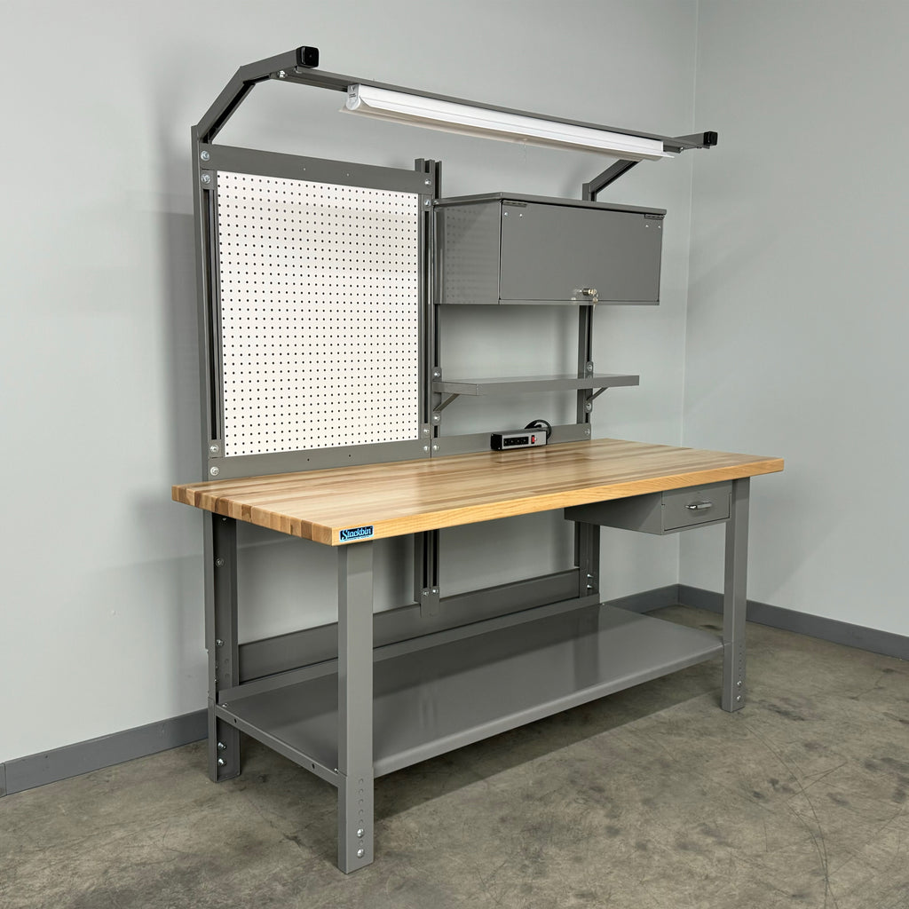 Packing Workbench № 7 — Industrial Heavy-Duty Adjustable Height Workbe ...