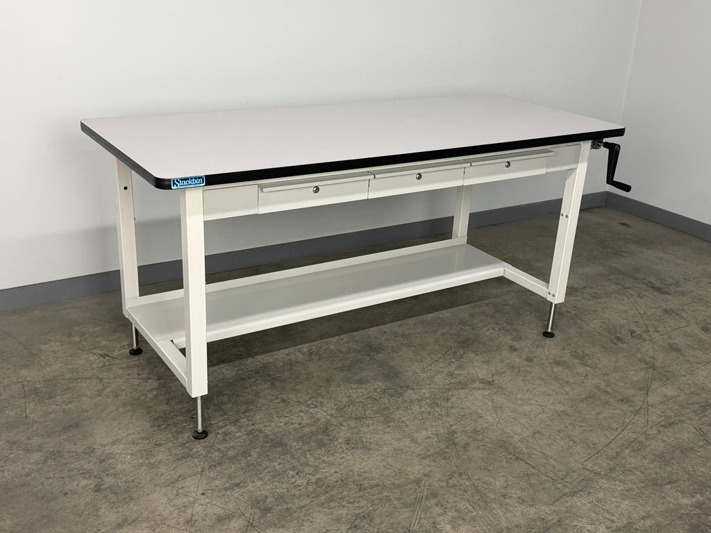 Laboratory Workbench #3 Hydro-Lift — Cleanroom-Ready Adjustable Height ...