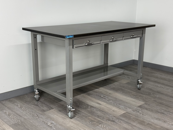 Laboratory Workbench #3 — Cleanroom-Ready Steel Workbench with Phenolic Top