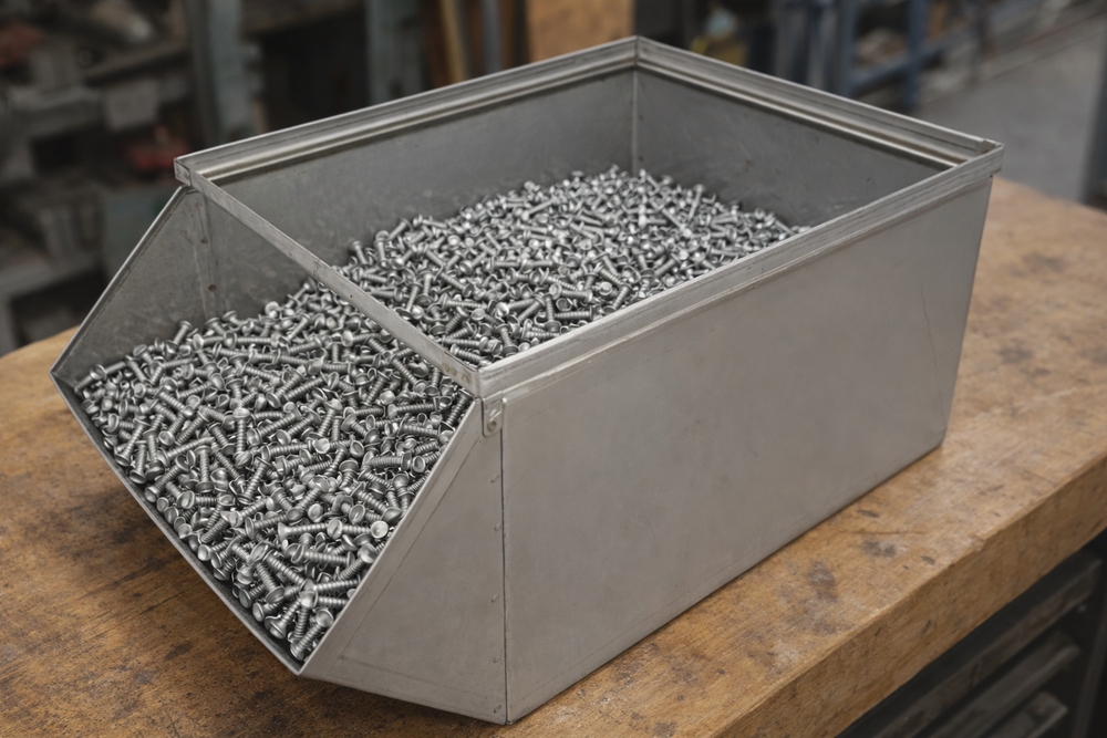 Stackbin Hopper With Lock Stainless Steel Stackbins